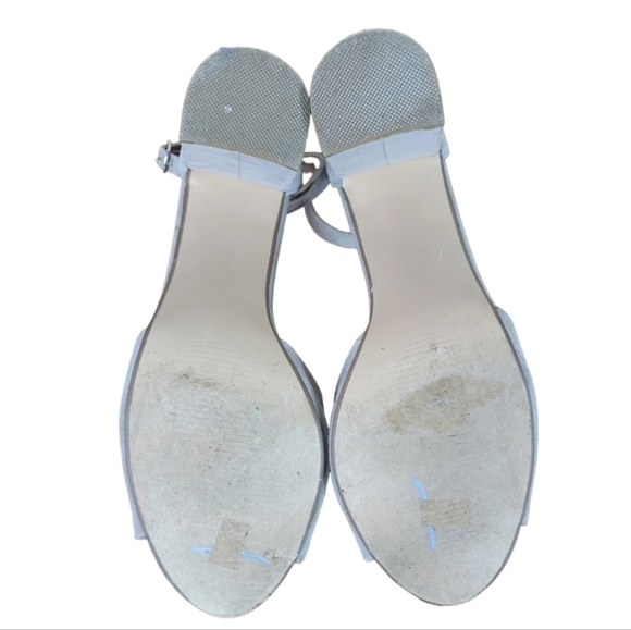 Steve Madden Minna Taupe Genuine Suede Heels Size 8 - Picture 5 of 5